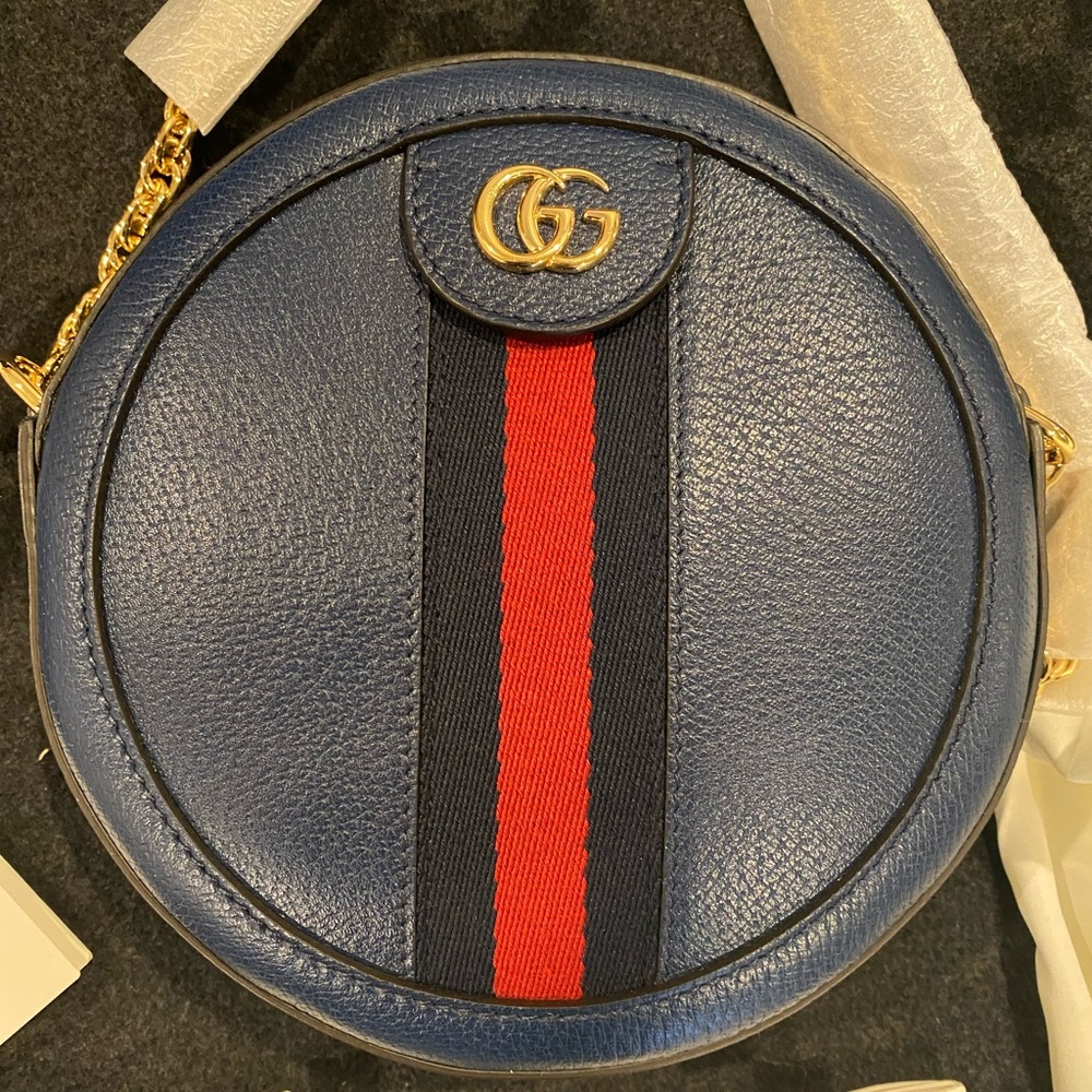 Brand New Gucci Navy Crossbody Bag